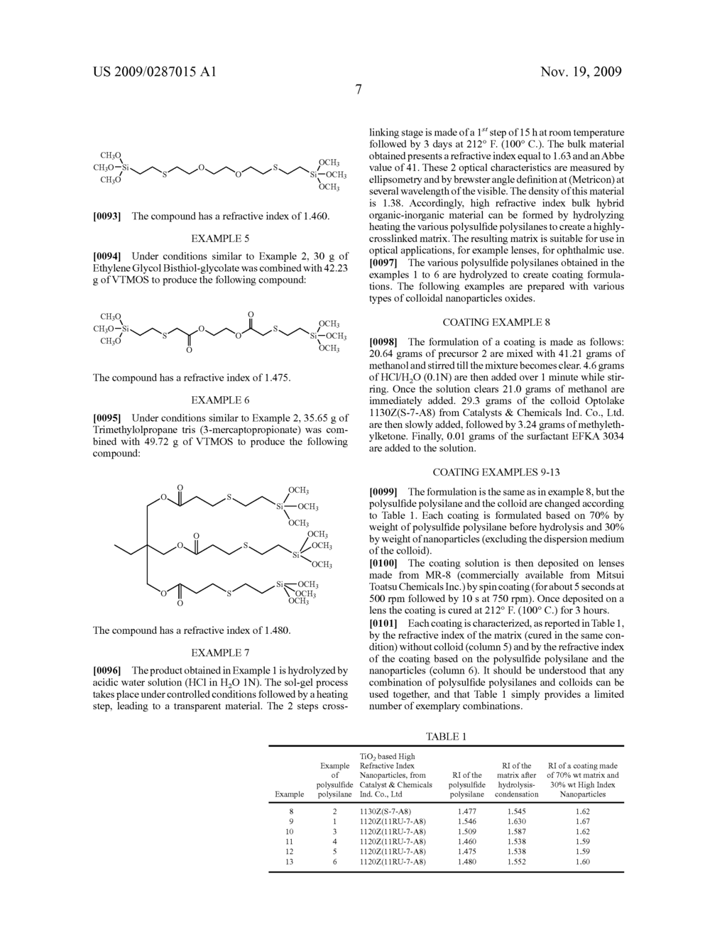 SULFUR MODIFIED SILANES FOR THE ELABORATION OF HIGH REFRACTIVE INDEX MATERIALS - diagram, schematic, and image 08