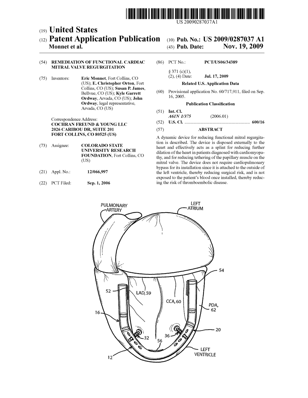 REMEDIATION OF FUNCTIONAL CARDIAC MITRAL VALVE REGURGITATION - diagram, schematic, and image 01