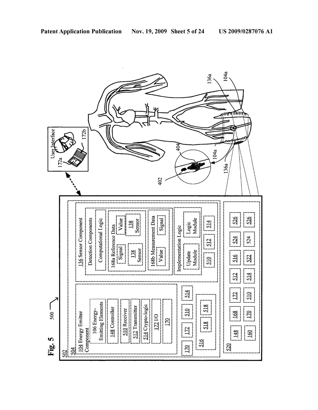 System, devices, and methods for detecting occlusions in a biological subject - diagram, schematic, and image 06