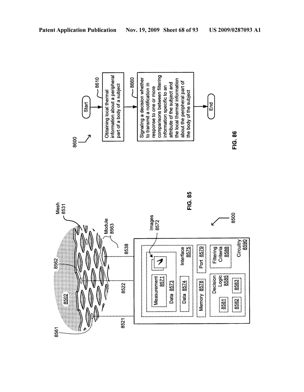 Circulatory monitoring systems and methods - diagram, schematic, and image 69