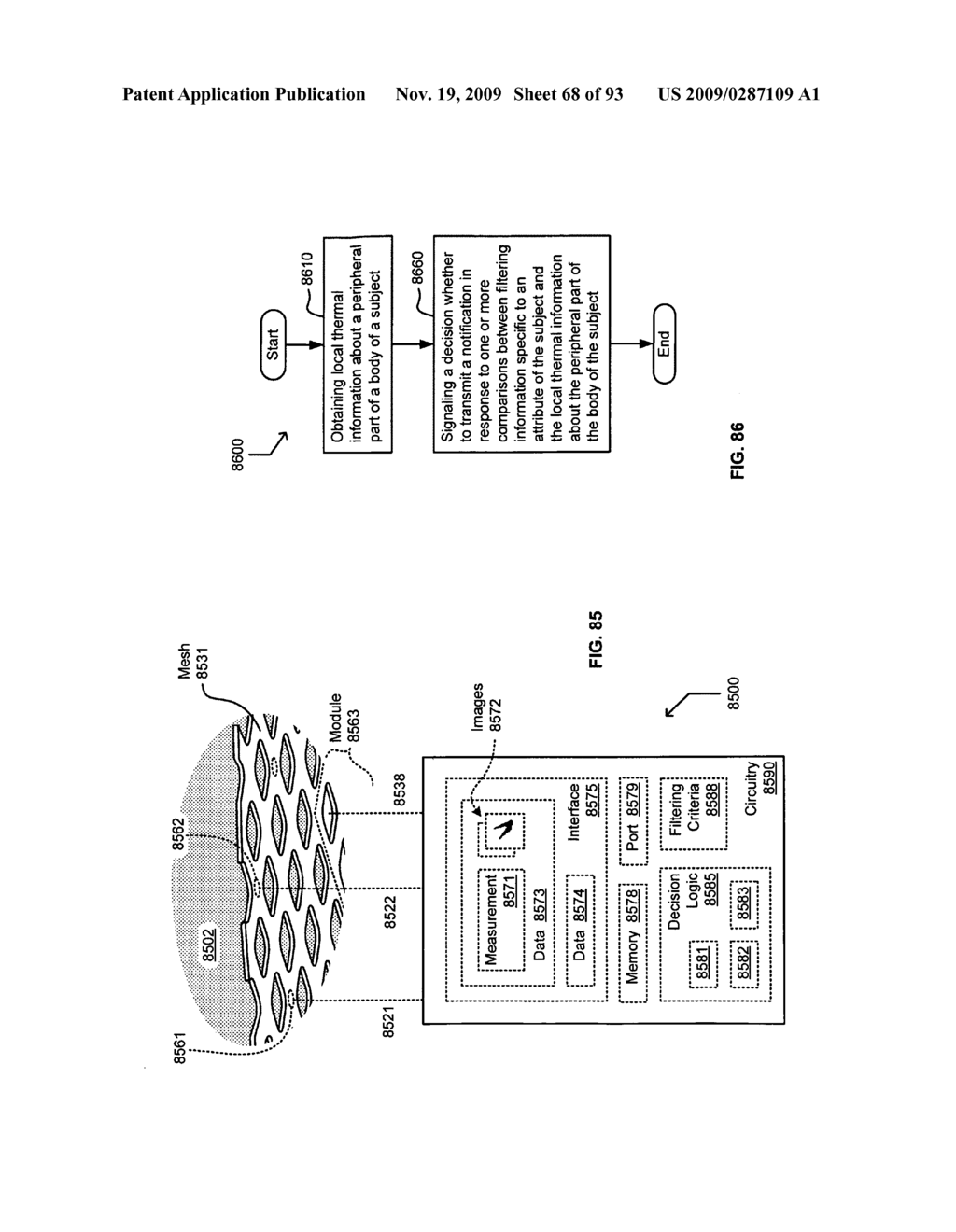 Circulatory monitoring systems and methods - diagram, schematic, and image 69