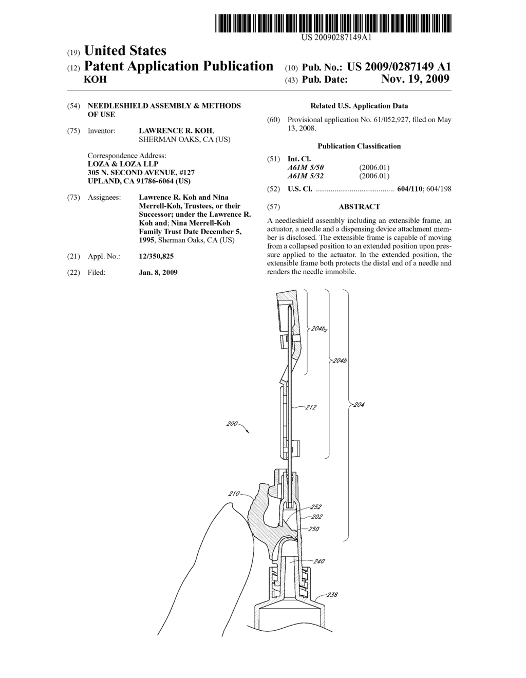 NEEDLESHIELD ASSEMBLY & METHODS OF USE - diagram, schematic, and image 01