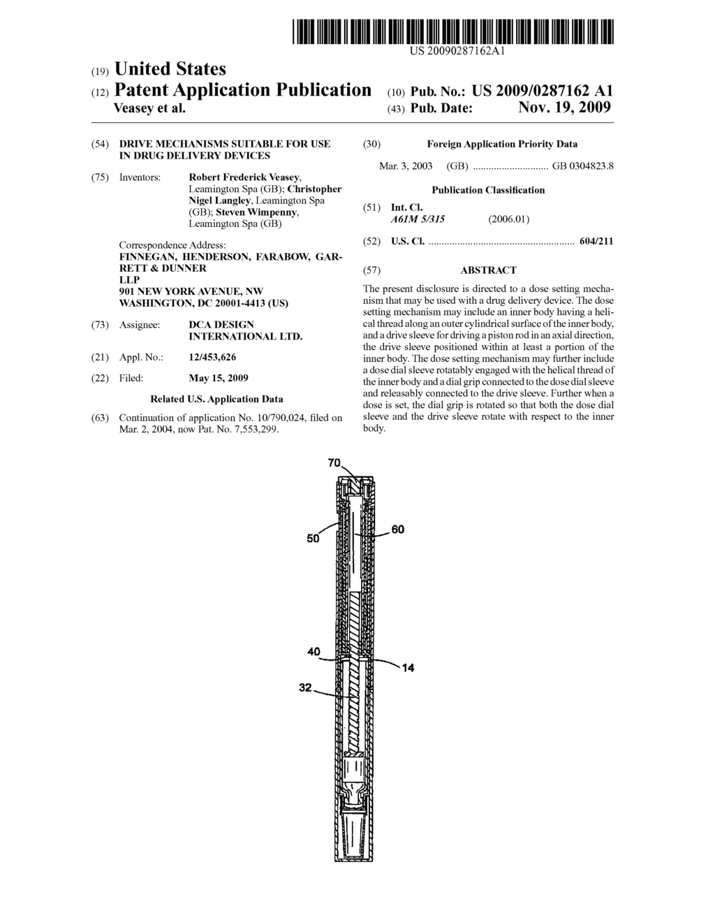 Drive mechanisms suitable for use in drug delivery devices - diagram, schematic, and image 01