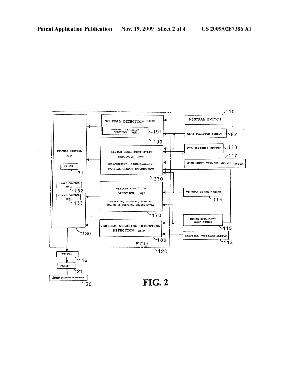 CLUTCH CONTROL SYSTEM - diagram, schematic, and image 03