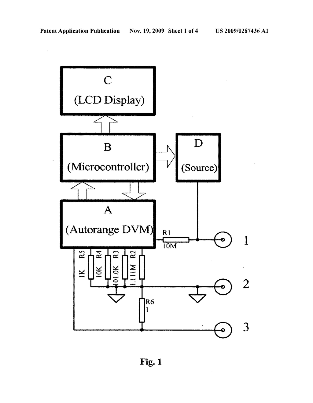 DIGITAL MULTIMETER WITH AUTOMATIC MEASUREMENT SELECTION FUNCTION - diagram, schematic, and image 02