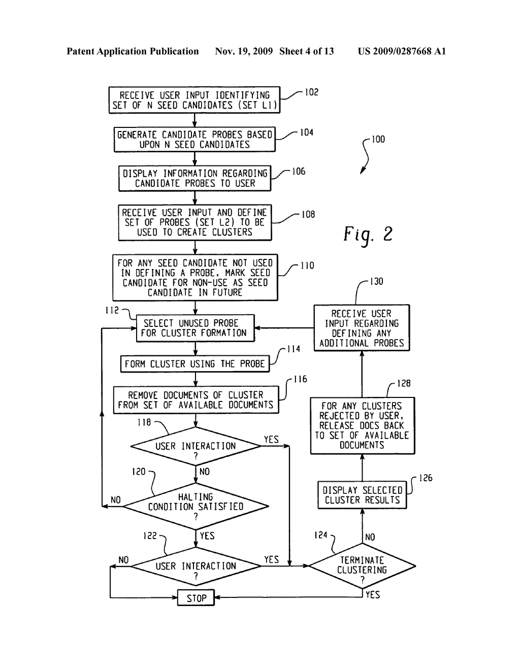 Methods and apparatus for interactive document clustering - diagram, schematic, and image 05