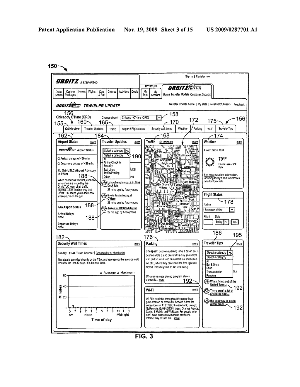 System and Method for Receiving and Displaying User Inputted Travel-Related Messages - diagram, schematic, and image 04