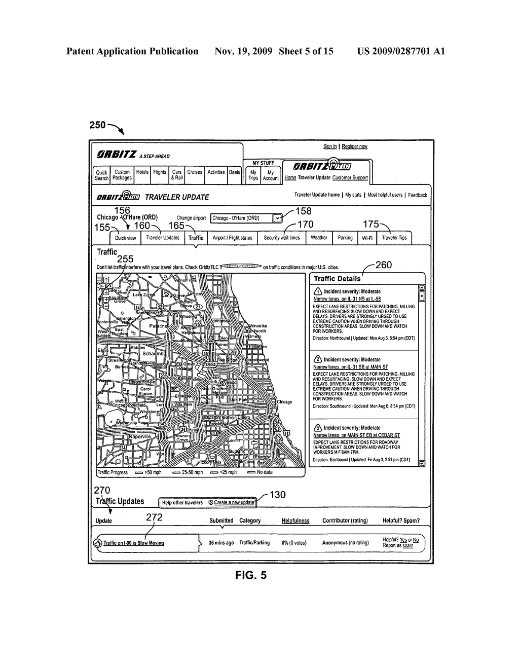 System and Method for Receiving and Displaying User Inputted Travel-Related Messages - diagram, schematic, and image 06