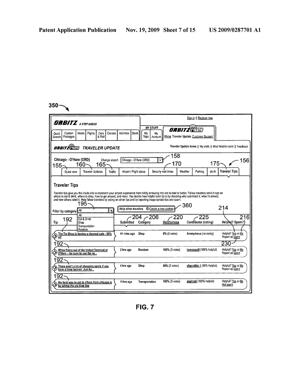 System and Method for Receiving and Displaying User Inputted Travel-Related Messages - diagram, schematic, and image 08