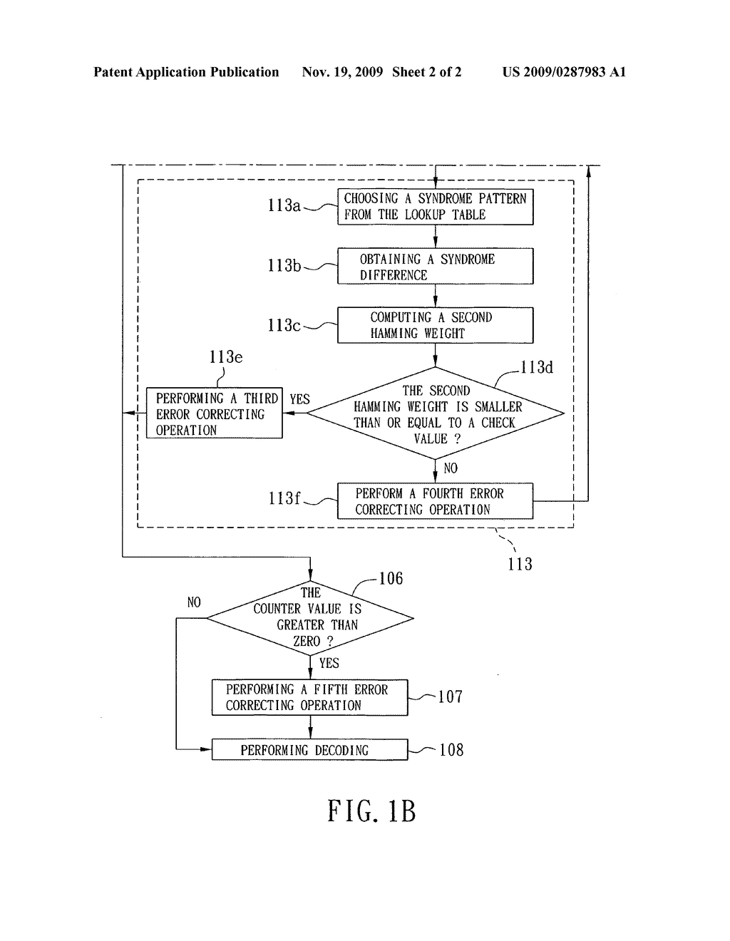 Decoding method and error correction method of a cyclic code decoder - diagram, schematic, and image 03