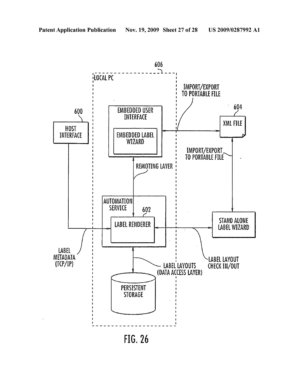 METHODS, SYSTEMS AND COMPUTER PROGRAM PRODUCTS FOR CREATING AND MODIFYING LABELS USED BY PHARMACEUTICAL DISPENSING SYSTEMS - diagram, schematic, and image 28