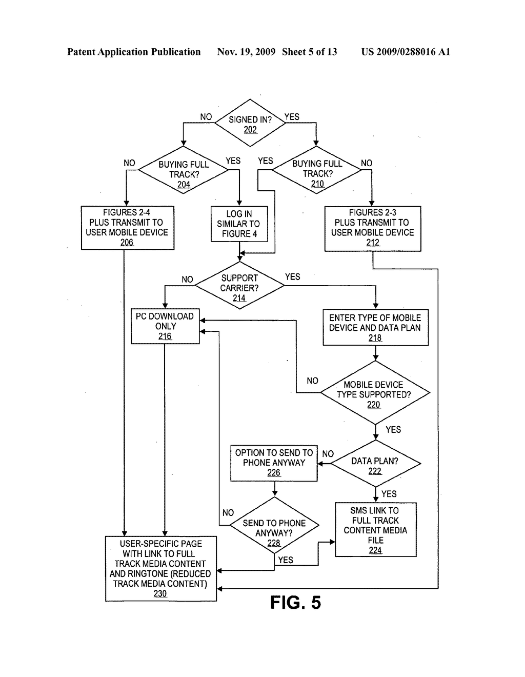 METHOD AND SYSTEM FOR TRANSFERRING FULL-TRACK CONTENT MEDIA FILES FROM A SERVER COMPUTER SYSTEM TO A USER MOBILE DEVICE - diagram, schematic, and image 06