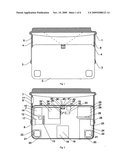 Passenger tray convenience system diagram and image