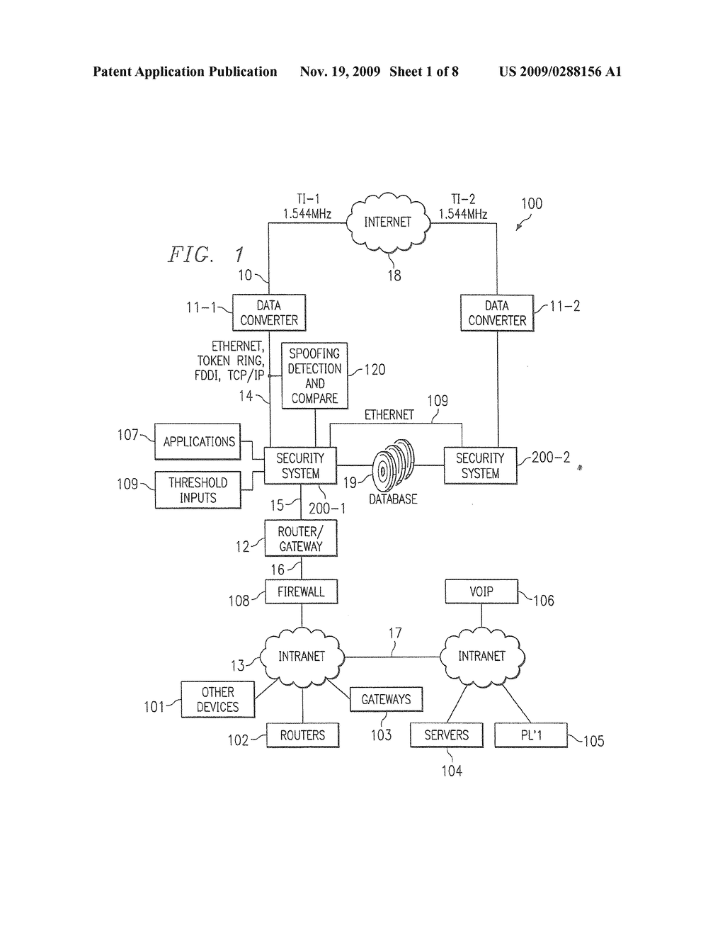 SYSTEM AND METHOD FOR DETECTING AND ELIMINATING IP SPOOFING IN A DATA TRANSMISSION NETWORK - diagram, schematic, and image 02