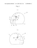 OPENING/CLOSING DEVICE AND HELMET HAVING THE SAME diagram and image