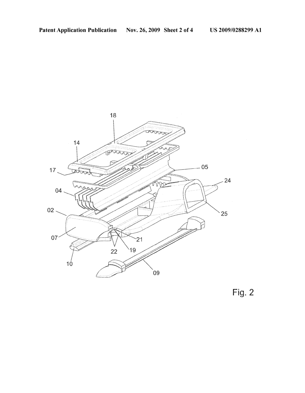 RAZOR BLADE UNIT WITH FILM HINGE - diagram, schematic, and image 03