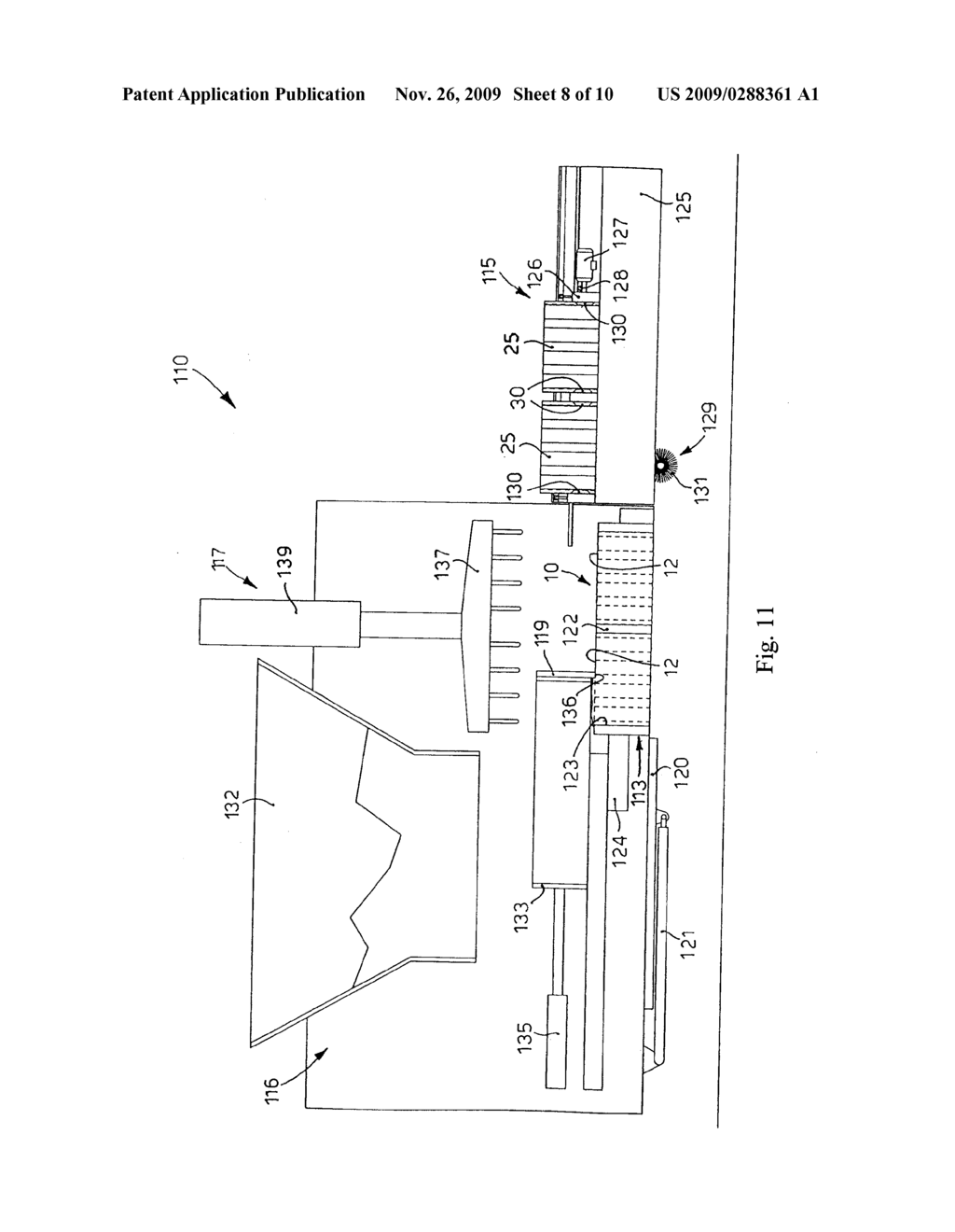 STRUCTURAL ELEMENT FOR THE BUILDING TRADE, MACHINE AND METHOD TO MAKE IT - diagram, schematic, and image 09