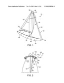 ADJUSTABLE KEEL FOR A SAILBOAT diagram and image