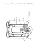 Water separating fuel filter with limited removal capability for a water detecting sensor diagram and image