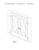 Blast and explosion retaining system for doors diagram and image