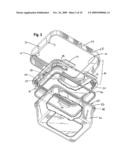 Container with sealing lid diagram and image