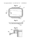 Container with sealing lid diagram and image