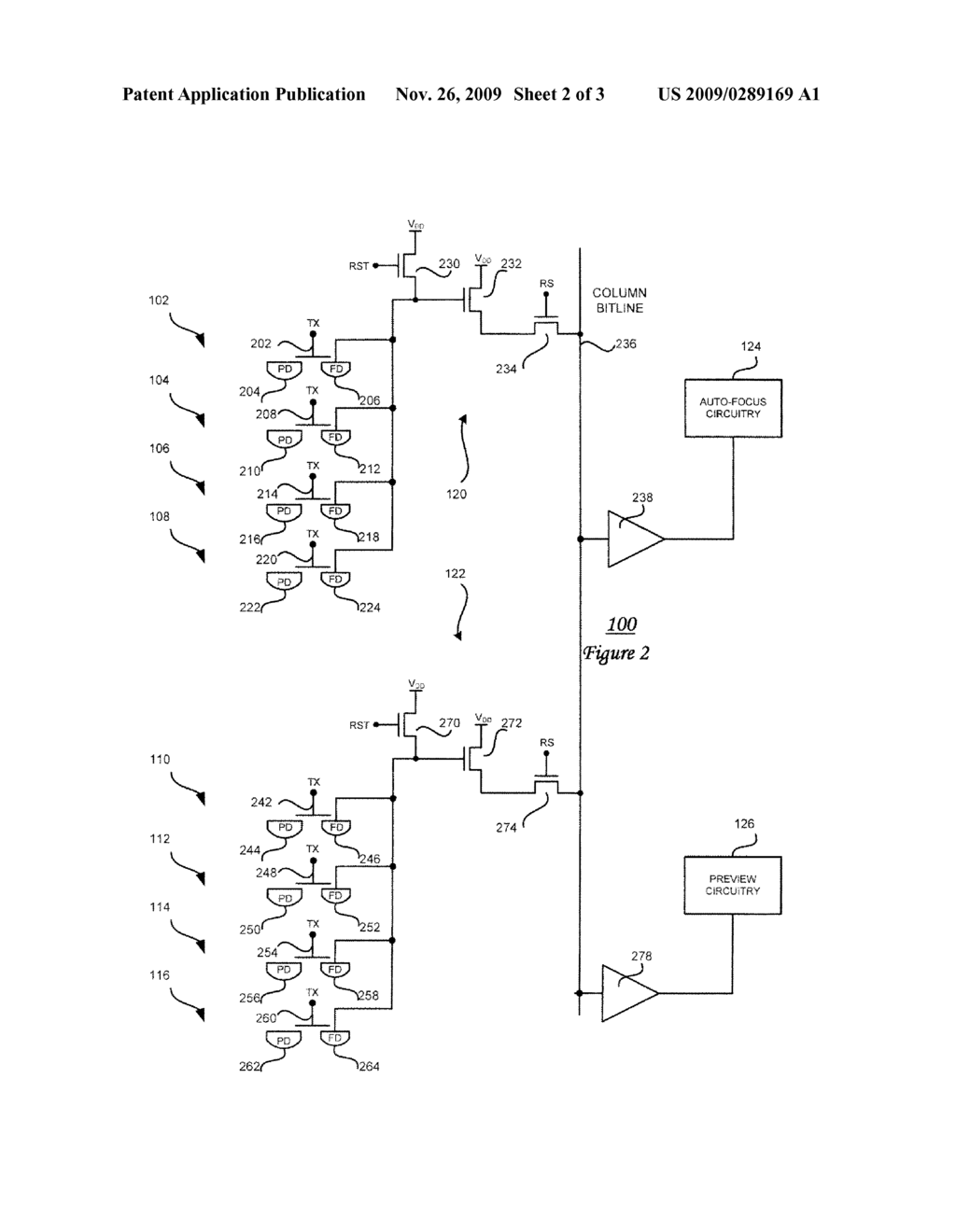 IMAGE SENSOR WITH SIMULTANEOUS AUTO-FOCUS AND IMAGE PREVIEW - diagram, schematic, and image 03