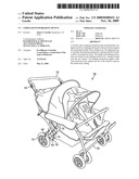 Stroller with braking device diagram and image