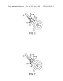 Stroller with braking device diagram and image