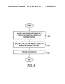 Stroller with braking device diagram and image