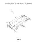 Flatbed supporting device diagram and image