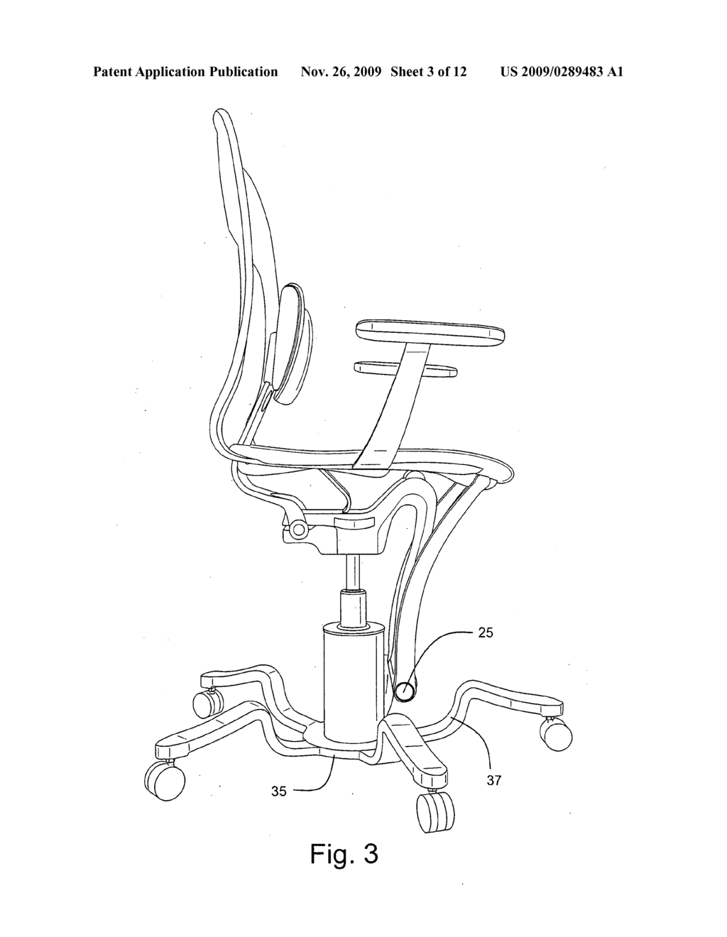 Mobile Ergonomic Rotating Adjustable Chair With Lumbar Support