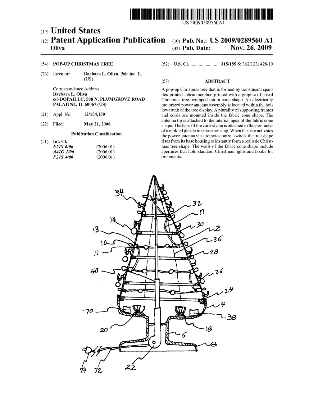 Pop-up christmas tree - diagram, schematic, and image 01