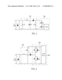 Single-stage electronic ballast for a fluorescent lamp diagram and image