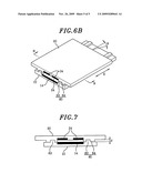 Area-variable type capacitive displacement sensor having mechanical guide diagram and image