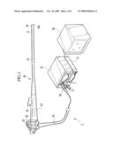 Endoscope system with option circuit board diagram and image