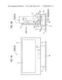 Projection type display device and image displaying method diagram and image