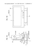 Projection type display device and image displaying method diagram and image