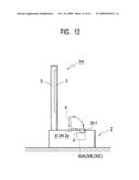 Projection type display device and image displaying method diagram and image