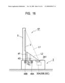 Projection type display device and image displaying method diagram and image