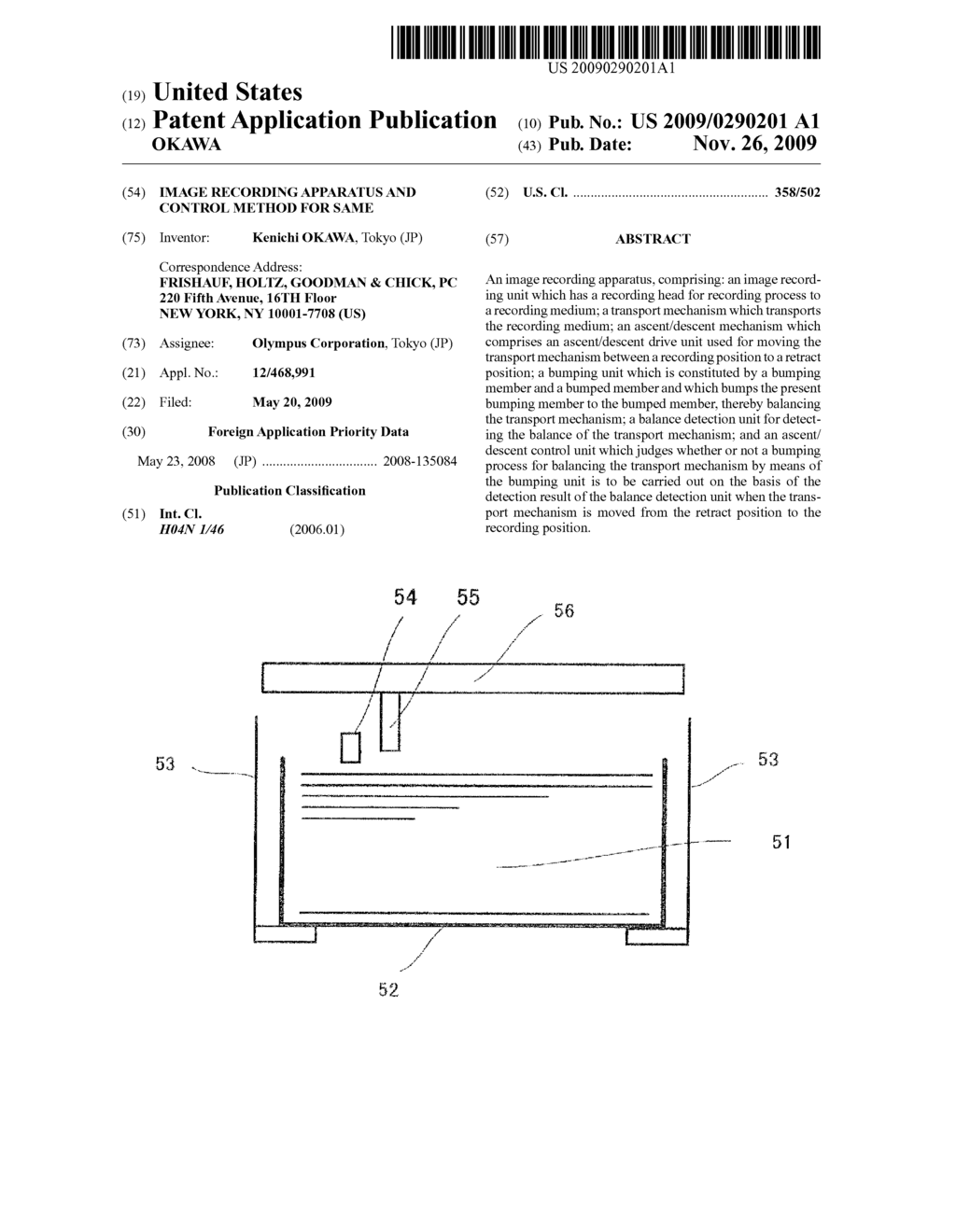 IMAGE RECORDING APPARATUS AND CONTROL METHOD FOR SAME - diagram, schematic, and image 01