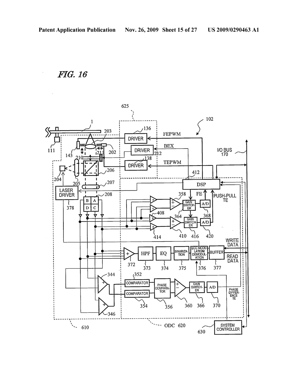 OPTICAL DISC DEVICE - diagram, schematic, and image 16