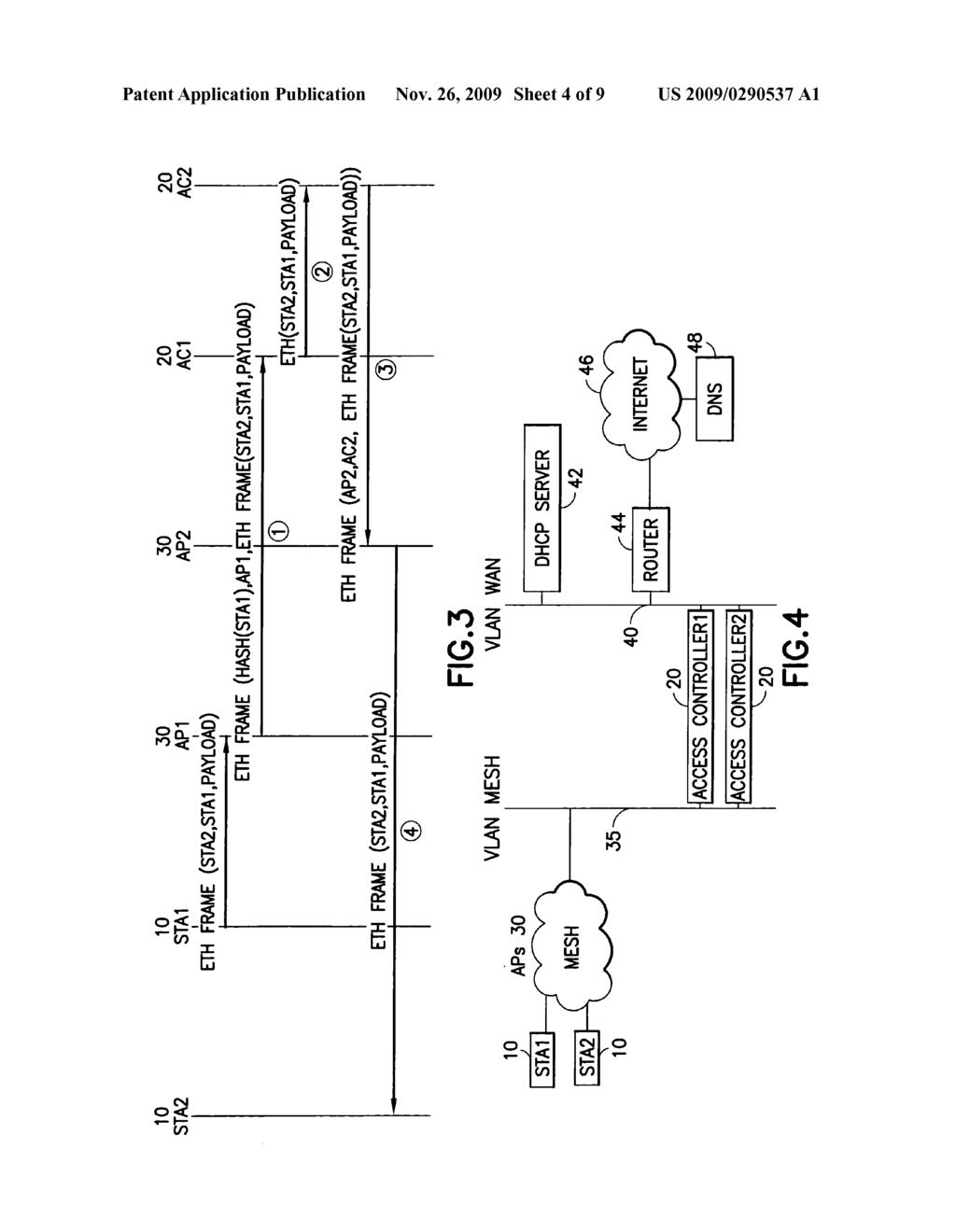 Providing station context and mobility in a wireless local area network having a split MAC architecture - diagram, schematic, and image 05