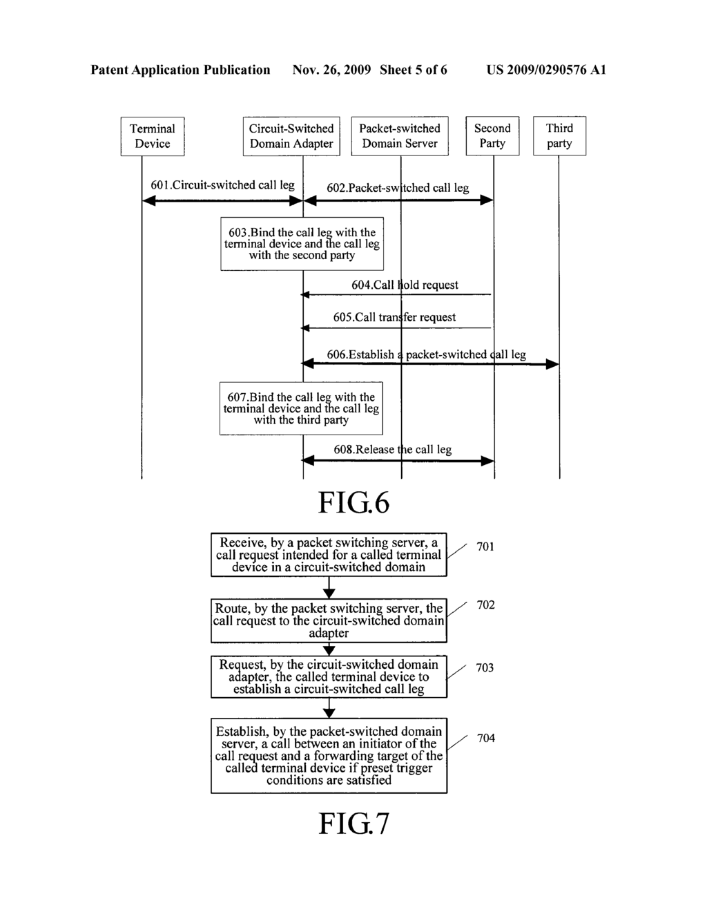 CALL CONTROL METHOD, CIRCUIT-SWITCHED DOMAIN ADAPTER AND TERMINAL DEVICE - diagram, schematic, and image 06