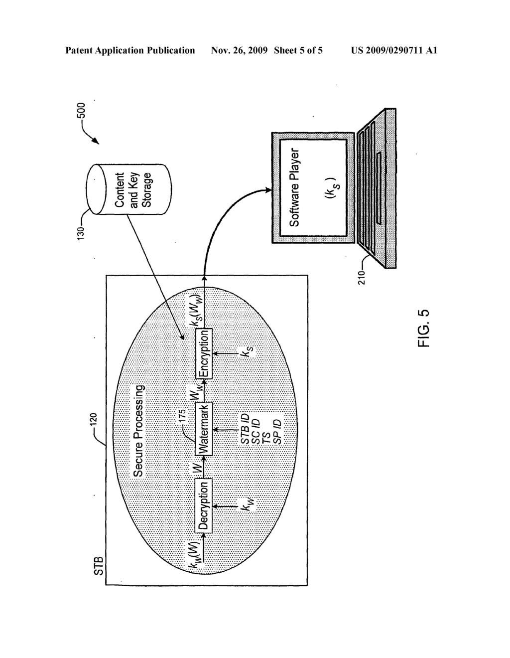 Method, Apparatus and System for Secure Distribution of Content - diagram, schematic, and image 06