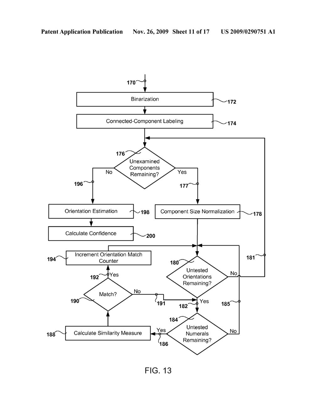 Methods and Systems for Detecting Numerals in a Digital Image - diagram, schematic, and image 12