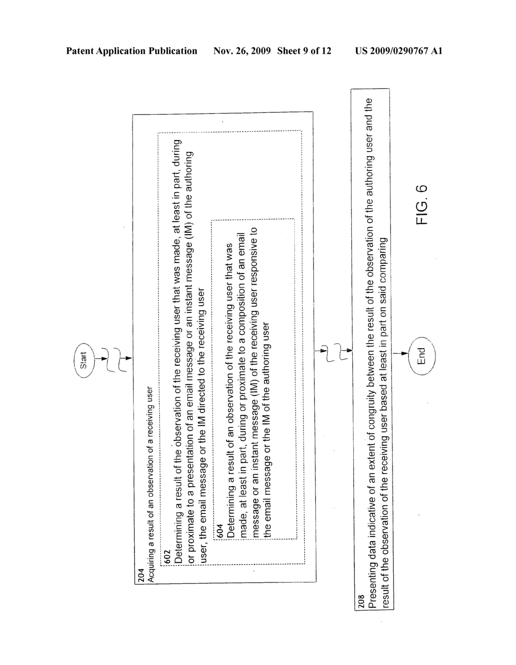 Determination of extent of congruity between observation of authoring user and observation of receiving user - diagram, schematic, and image 10