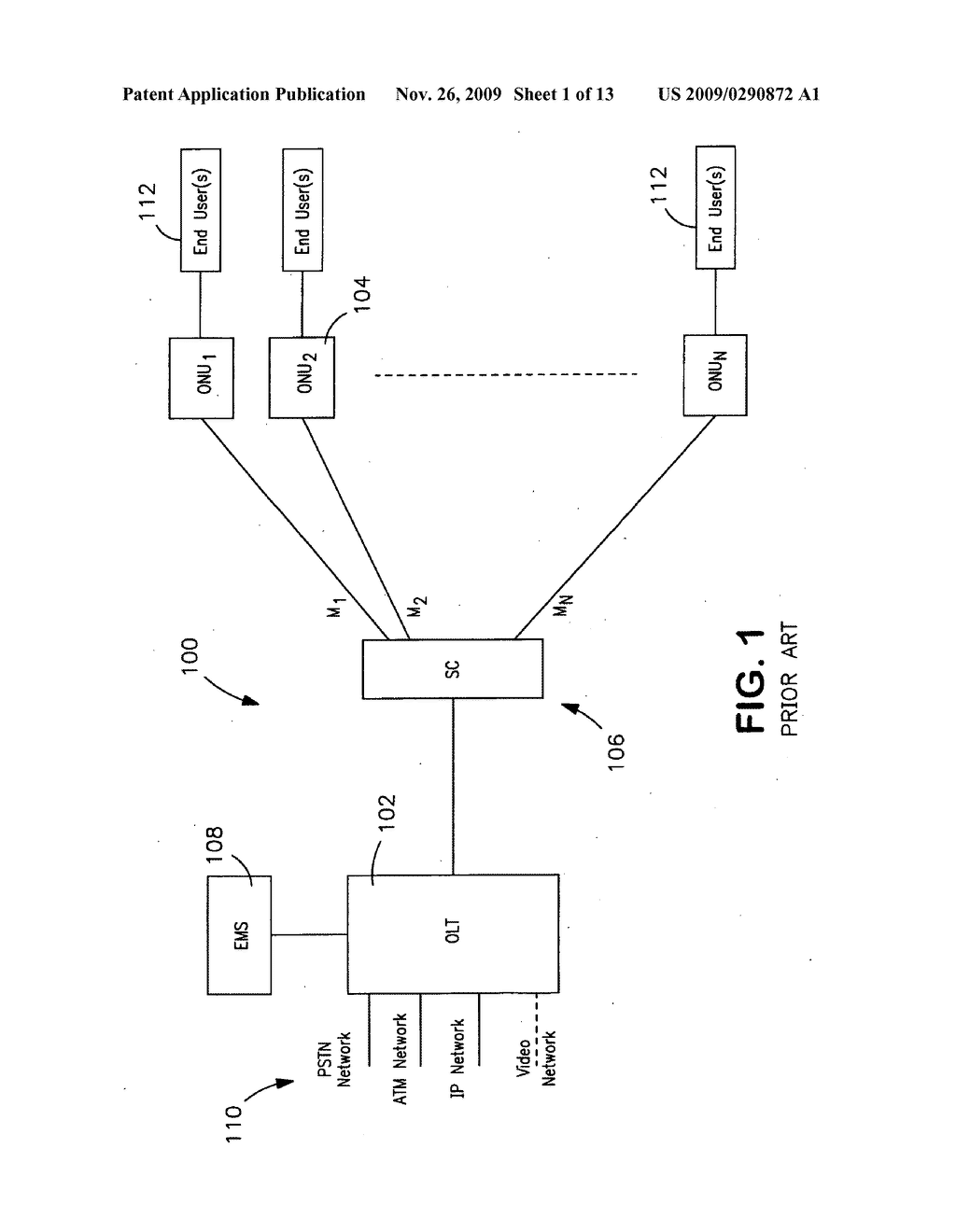 Broadband optical network apparatus and method - diagram, schematic, and image 02
