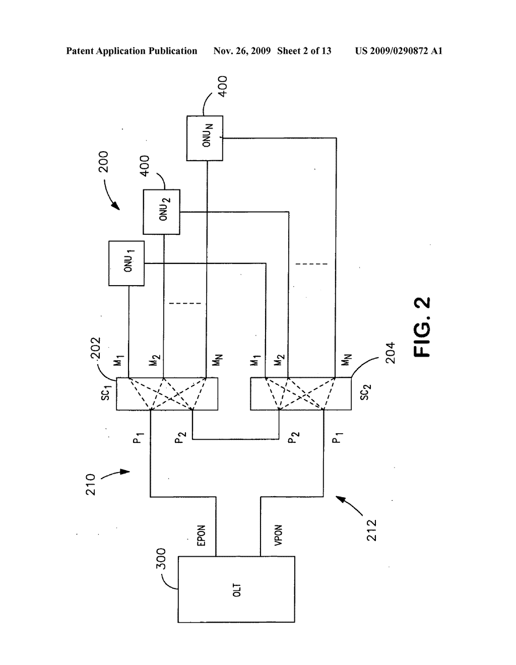 Broadband optical network apparatus and method - diagram, schematic, and image 03