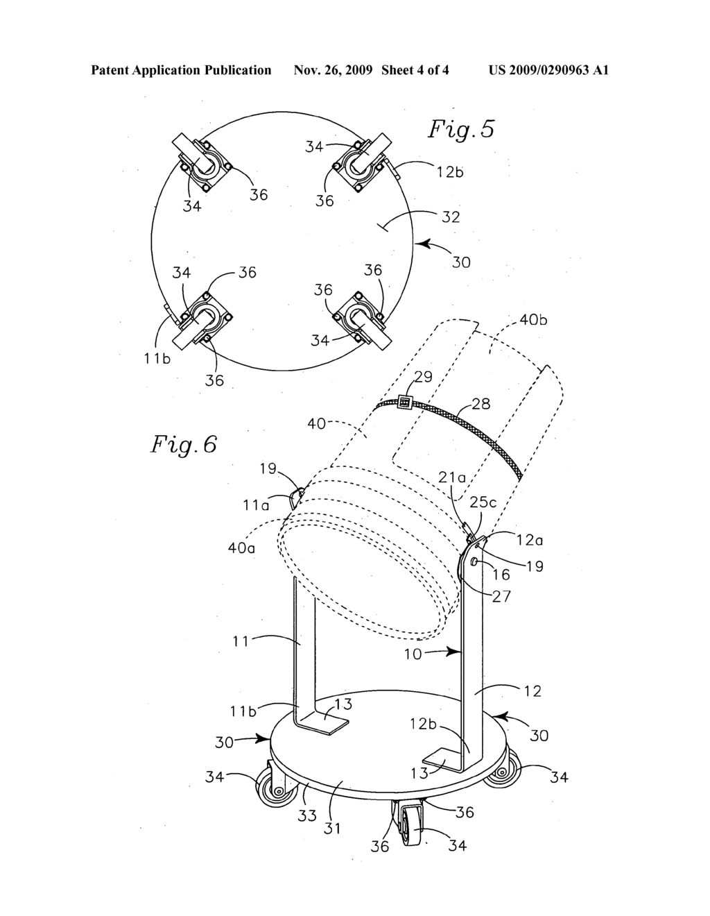 Trash container emptying mechanism - diagram, schematic, and image 05